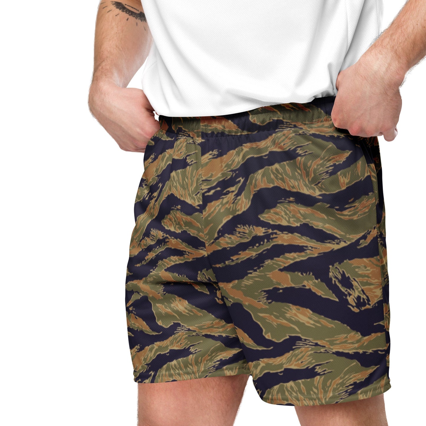 American Tiger Stripe Special Forces Advisor Gold CAMO Unisex mesh shorts - Mesh Shorts