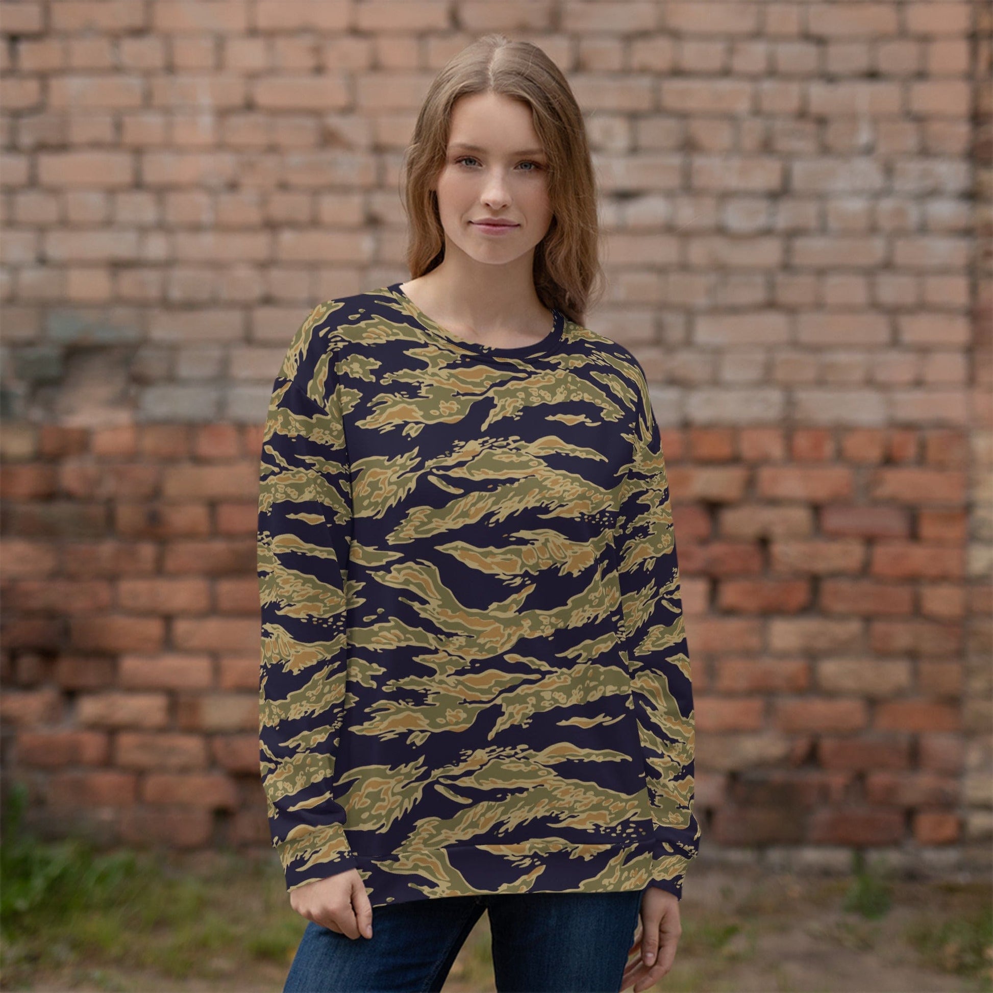 American Tiger Stripe Special Forces Advisor Gold CAMO Unisex Sweatshirt