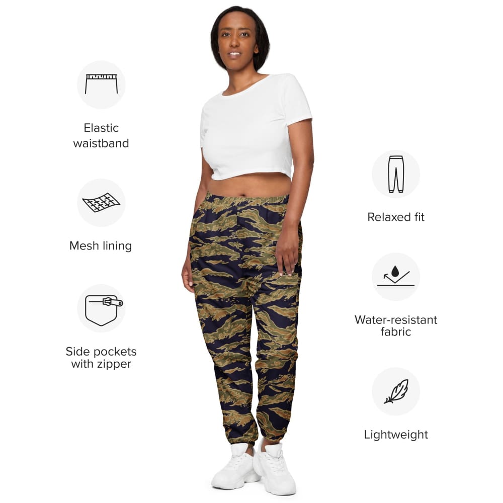 American Tiger Stripe Special Forces Advisor Gold CAMO Unisex track pants