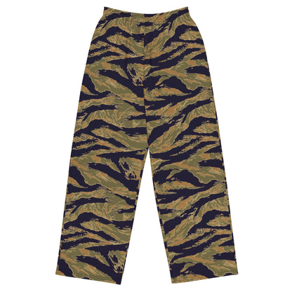 American Tiger Stripe Special Forces Advisor Gold CAMO unisex wide-leg pants - 2XS - Wide-leg Pants