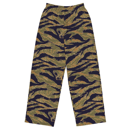 American Tiger Stripe Special Forces Advisor Gold CAMO unisex wide-leg pants - 2XS - Wide-leg Pants