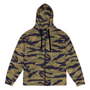 Tiger Stripe Special Forces Advisor Gold CAMO Unisex Zip Hoodie - 2XS