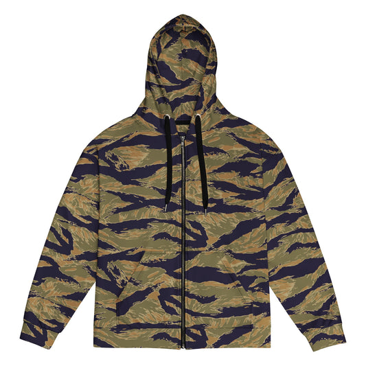 American Tiger Stripe Special Forces Advisor Gold CAMO Unisex zip hoodie - 2XS - Zip Hoodies