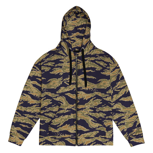 American Tiger Stripe Special Forces Advisor Gold CAMO Unisex zip hoodie - Zip Hoodie