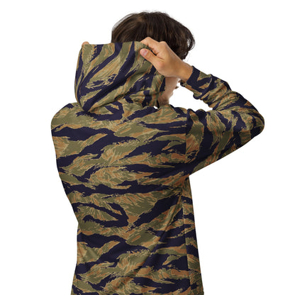 American Tiger Stripe Special Forces Advisor Gold CAMO Unisex zip hoodie - Zip Hoodies