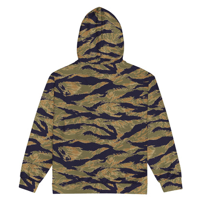 American Tiger Stripe Special Forces Advisor Gold CAMO Unisex zip hoodie - Zip Hoodies