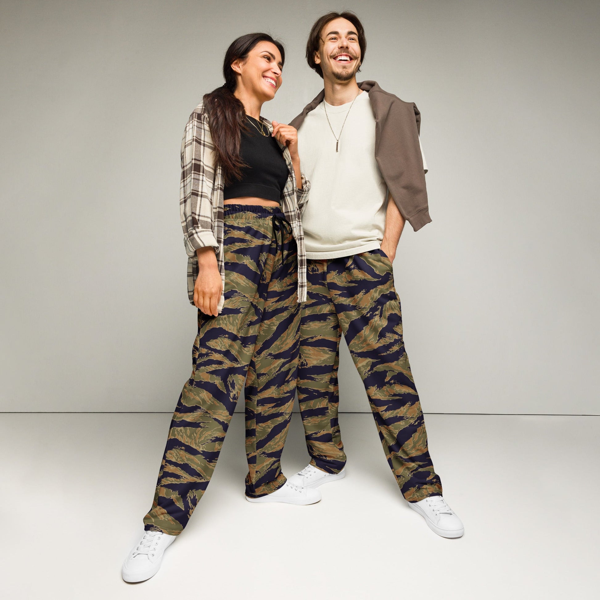 American Tiger Stripe Special Forces Advisor Gold CAMO Wide-leg joggers - 2XS - Joggers