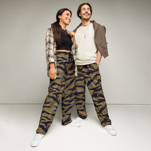 Tiger Stripe Special Forces Advisor Gold CAMO Unisex Wide-Leg Joggers - 2XS