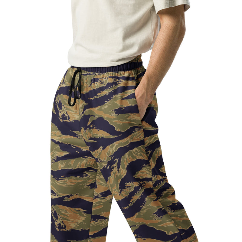 Tiger Stripe Special Forces Advisor Gold CAMO Unisex Wide-Leg Joggers