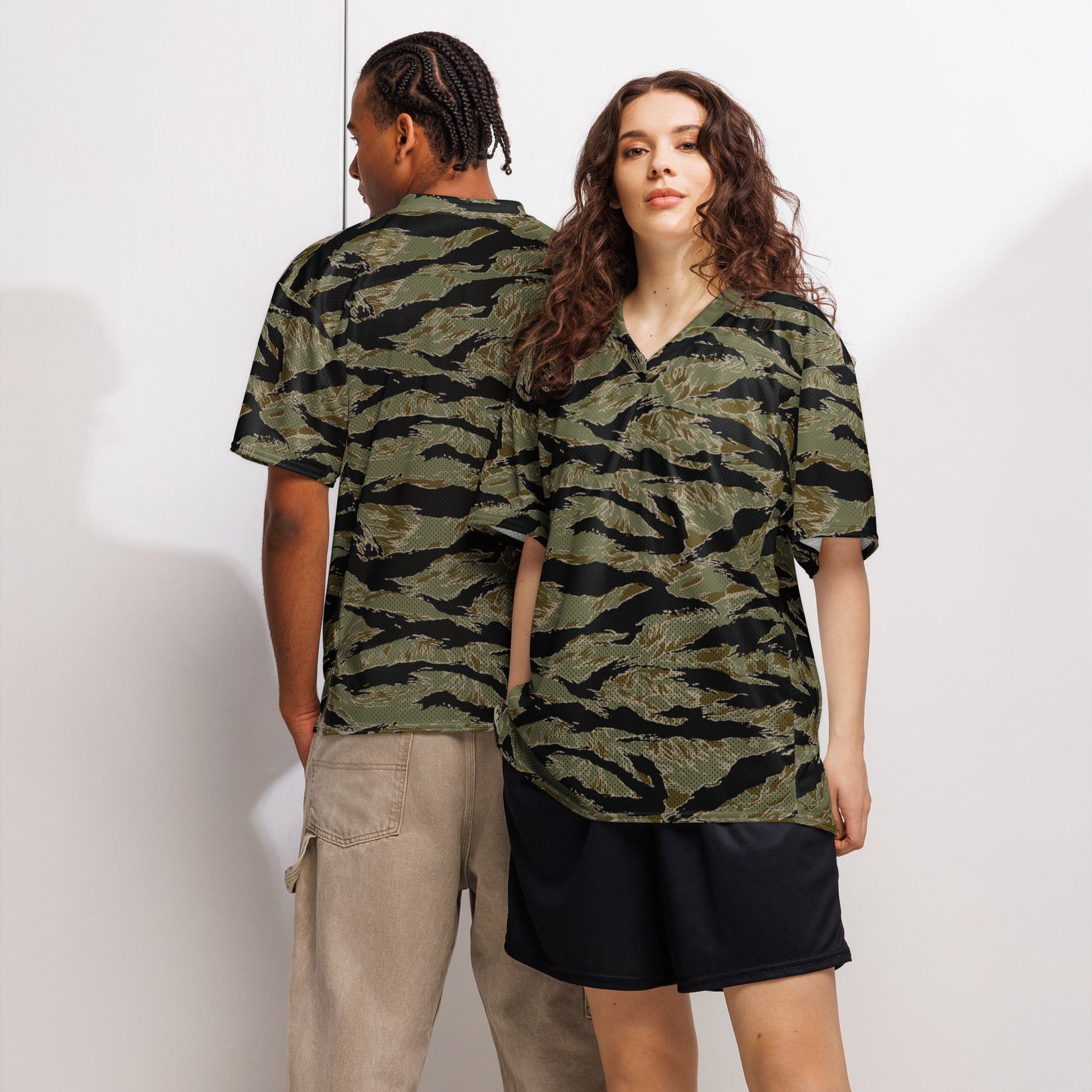 American Tiger Stripe Special Forces Advisor Sparse CAMO football jersey - Football Jersey