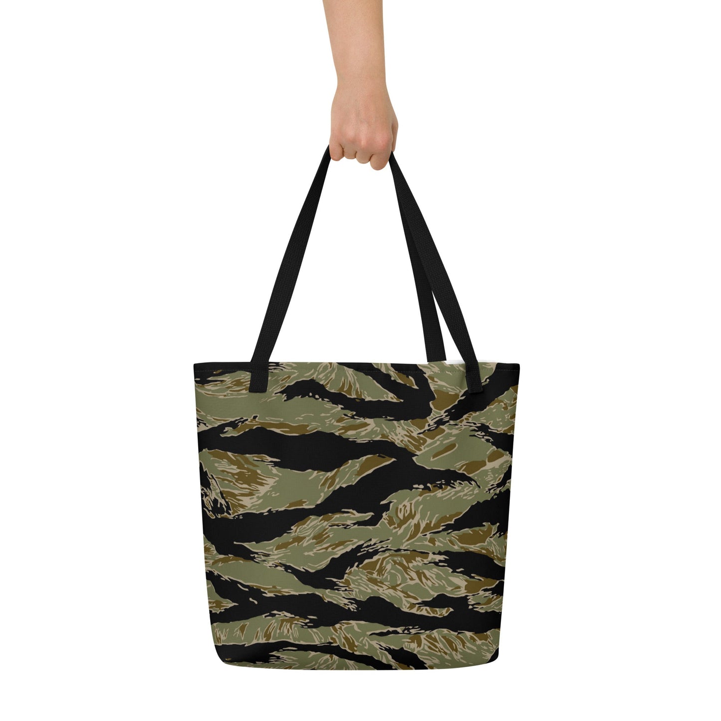 American Tiger Stripe Special Forces Advisor Sparse CAMO Large Tote Bag