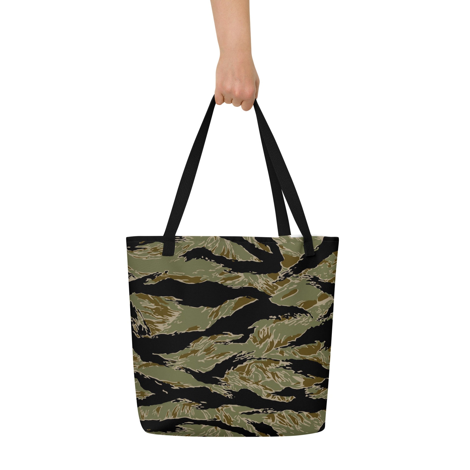 American Tiger Stripe Special Forces Advisor Sparse CAMO Large Tote Bag