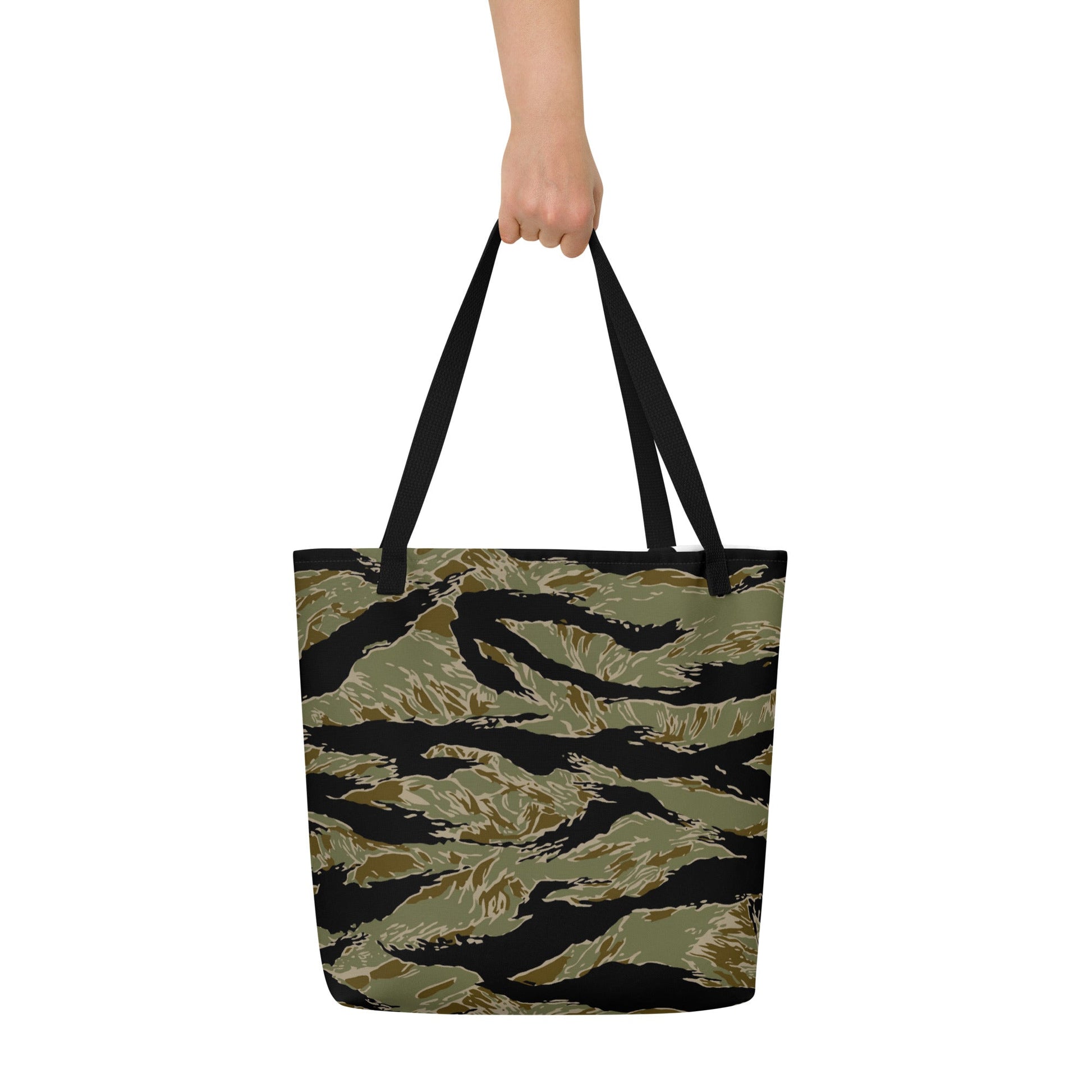 American Tiger Stripe Special Forces Advisor Sparse CAMO Large Tote Bag