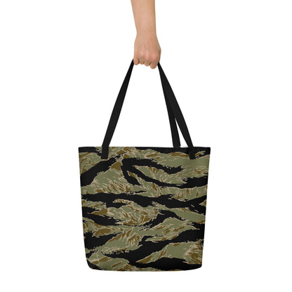 American Tiger Stripe Special Forces Advisor Sparse CAMO Large Tote Bag