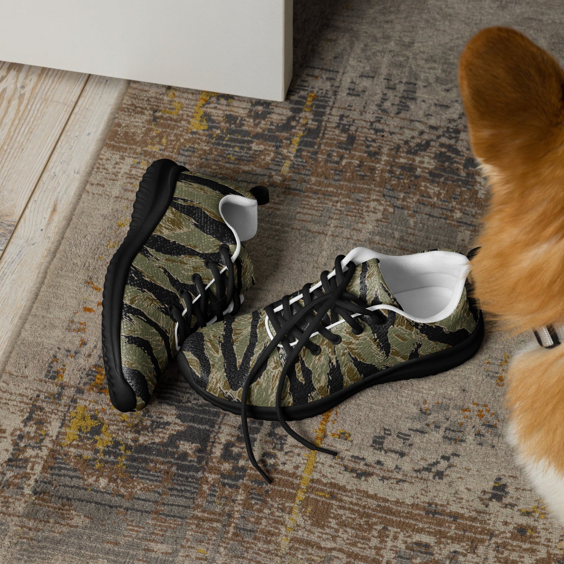 American Tiger Stripe Special Forces Advisor Sparse CAMO Mens Athletic Shoes