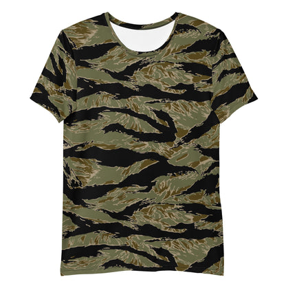 American Tiger Stripe Special Forces Advisor Sparse CAMO Mens Athletic T-shirt - T-Shirts