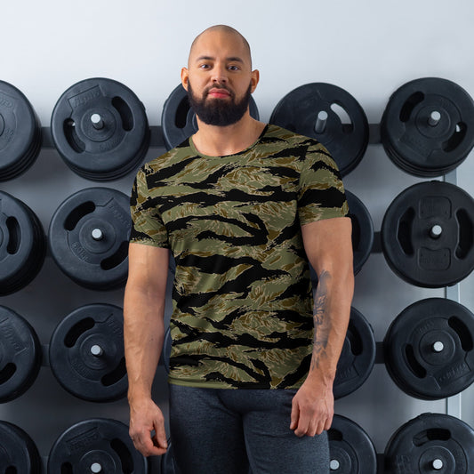 American Tiger Stripe Special Forces Advisor Sparse CAMO Mens Athletic T-shirt - XS - T-Shirts