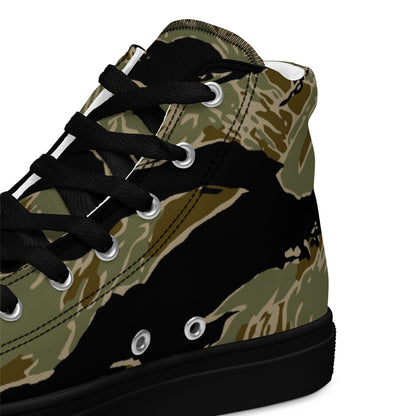American Tiger Stripe Special Forces Advisor Sparse CAMO Mens high top canvas shoes - High Top Canvas Shoes