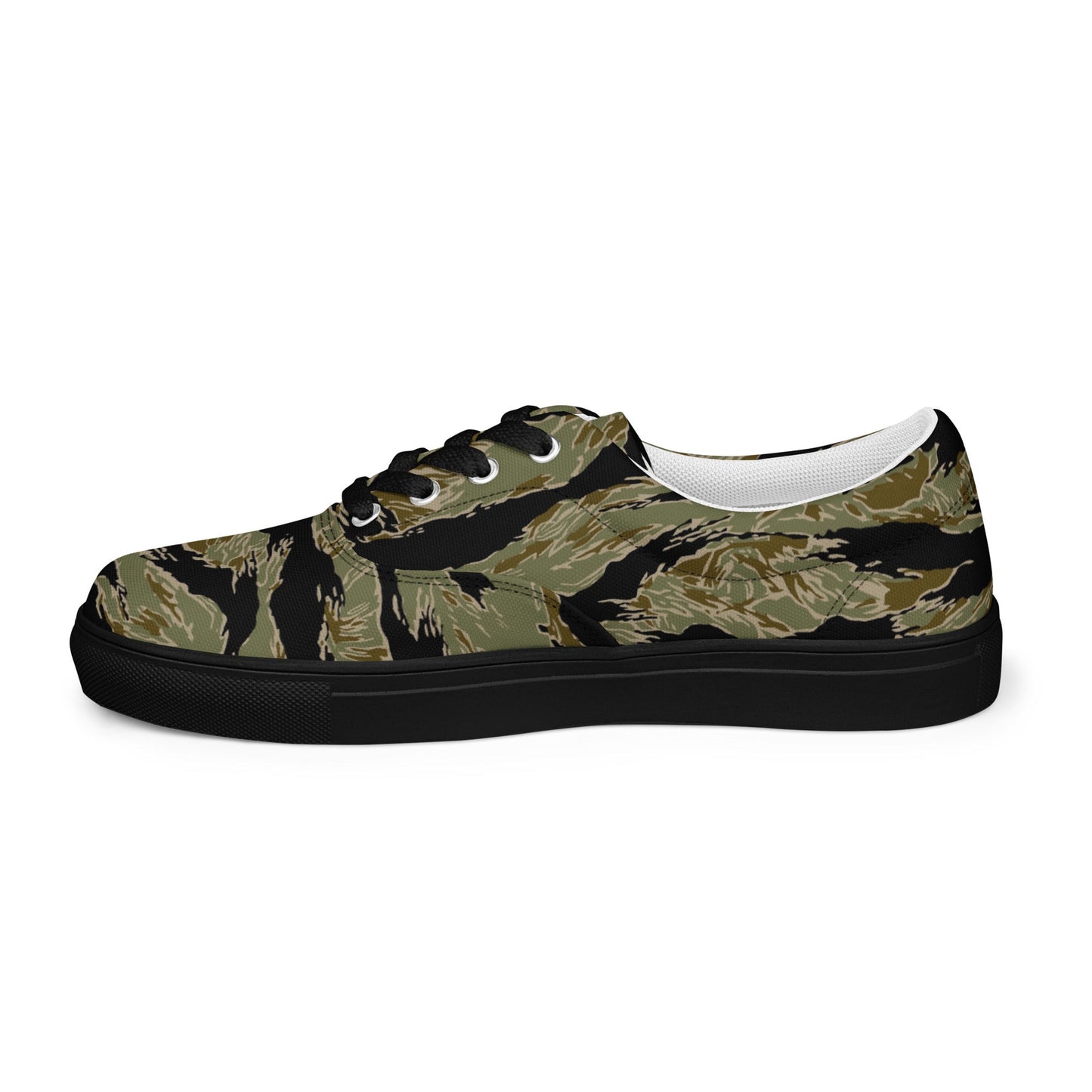 American Tiger Stripe Special Forces Advisor Sparse CAMO Mens Lace-Up Canvas Shoes - Lace-up