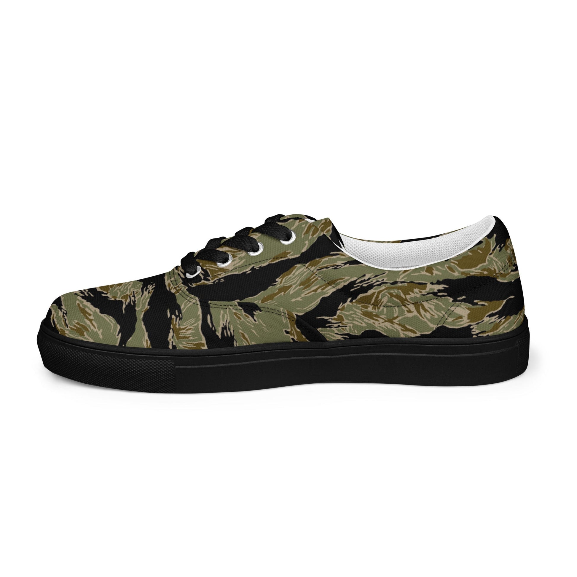American Tiger Stripe Special Forces Advisor Sparse CAMO Mens Lace-Up Canvas Shoes - Lace-up