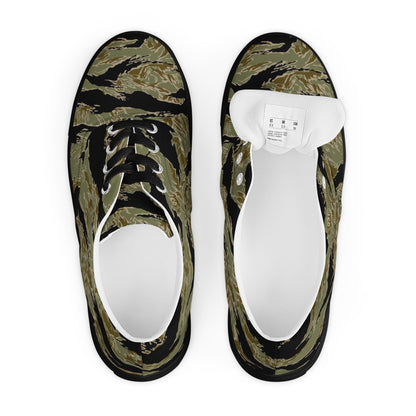 American Tiger Stripe Special Forces Advisor Sparse CAMO Mens Lace-Up Canvas Shoes - Lace-up