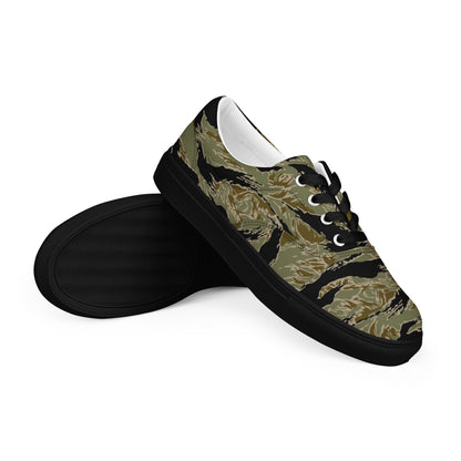 American Tiger Stripe Special Forces Advisor Sparse CAMO Mens Lace-Up Canvas Shoes - 5 - Lace-up