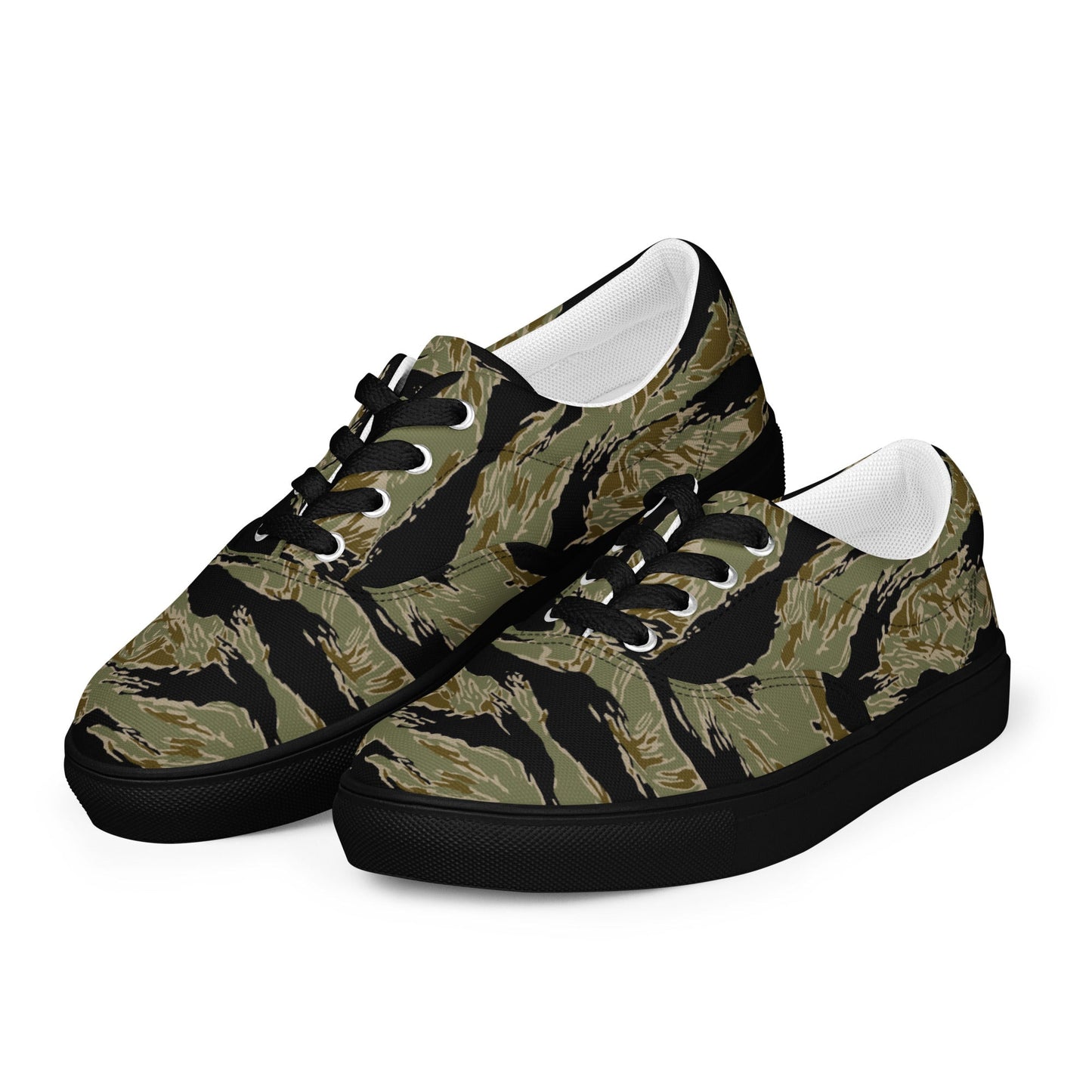 American Tiger Stripe Special Forces Advisor Sparse CAMO Mens Lace-Up Canvas Shoes - Lace-up