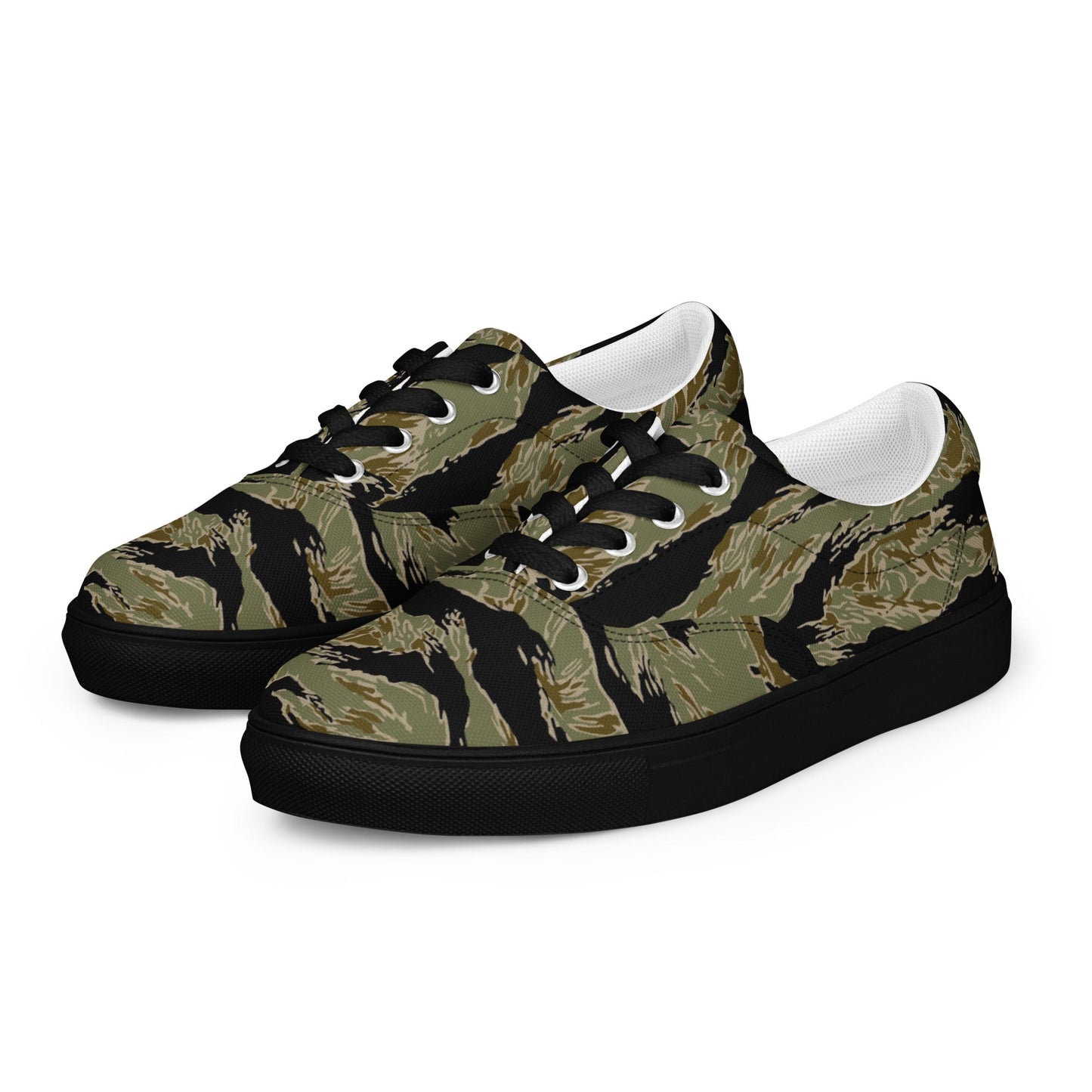 American Tiger Stripe Special Forces Advisor Sparse CAMO Mens Lace-Up Canvas Shoes - Lace-up