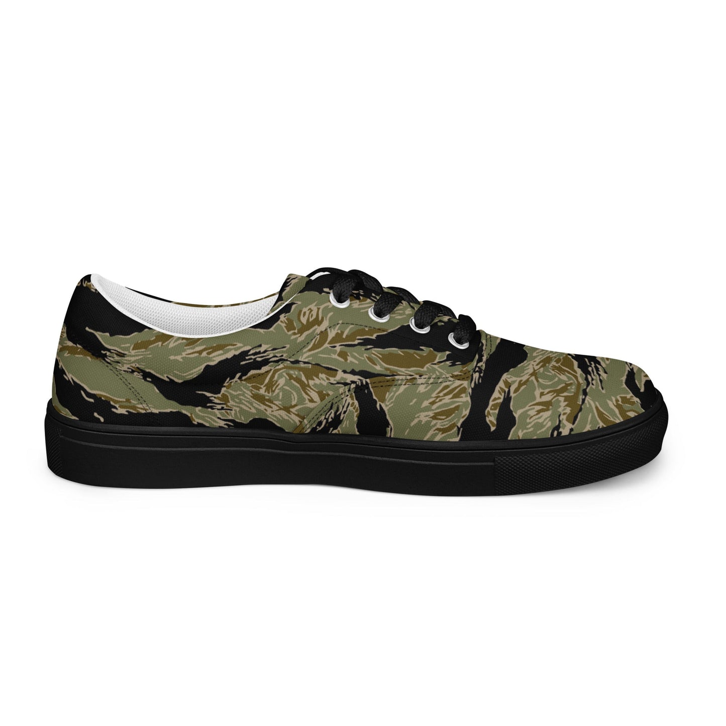 American Tiger Stripe Special Forces Advisor Sparse CAMO Mens Lace-Up Canvas Shoes - Lace-up