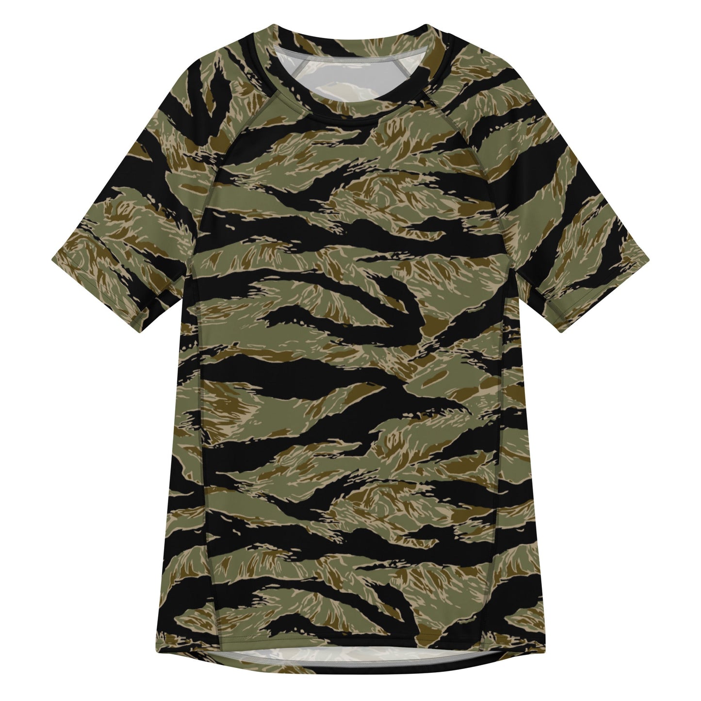 American Tiger Stripe Special Forces Advisor Sparse CAMO Mens Short-Sleeve Rash Guard - 2XS - Short-sleeve Guards