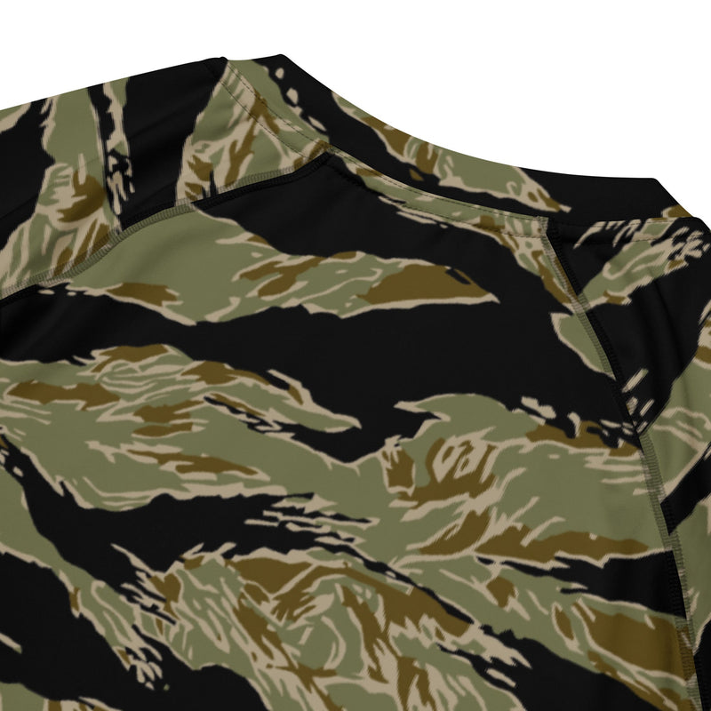 Tiger Stripe Special Forces Advisor Sparse CAMO Mens Short-Sleeve Rash Guard