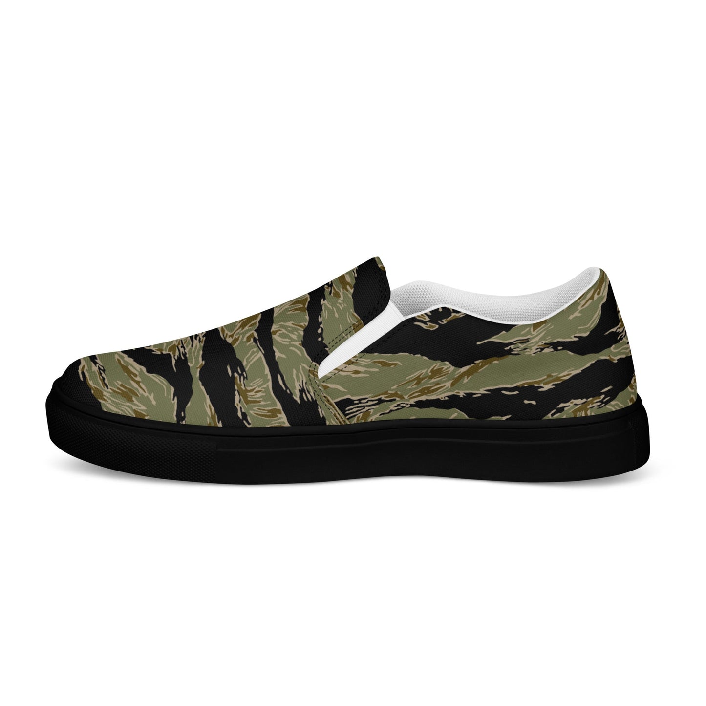 American Tiger Stripe Special Forces Advisor Sparse CAMO Mens Slip-On Canvas Shoes