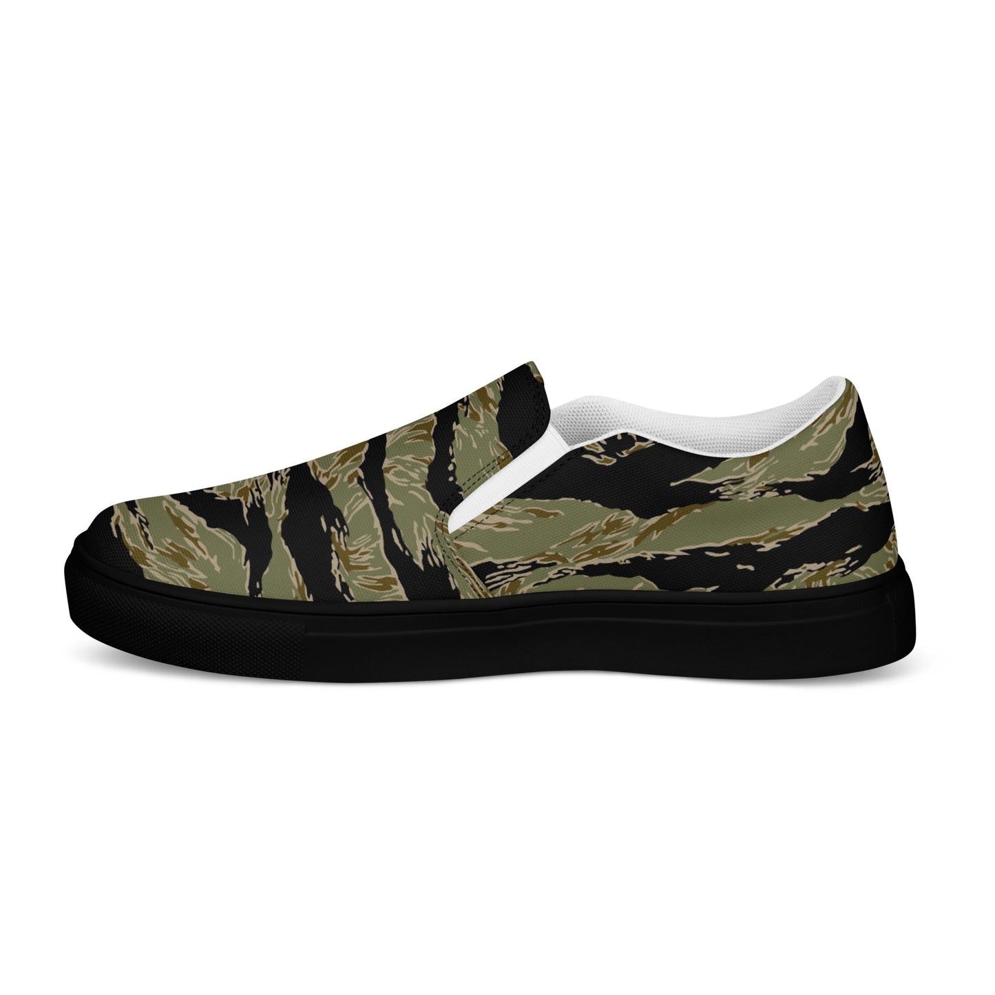 American Tiger Stripe Special Forces Advisor Sparse CAMO Mens Slip-On Canvas Shoes