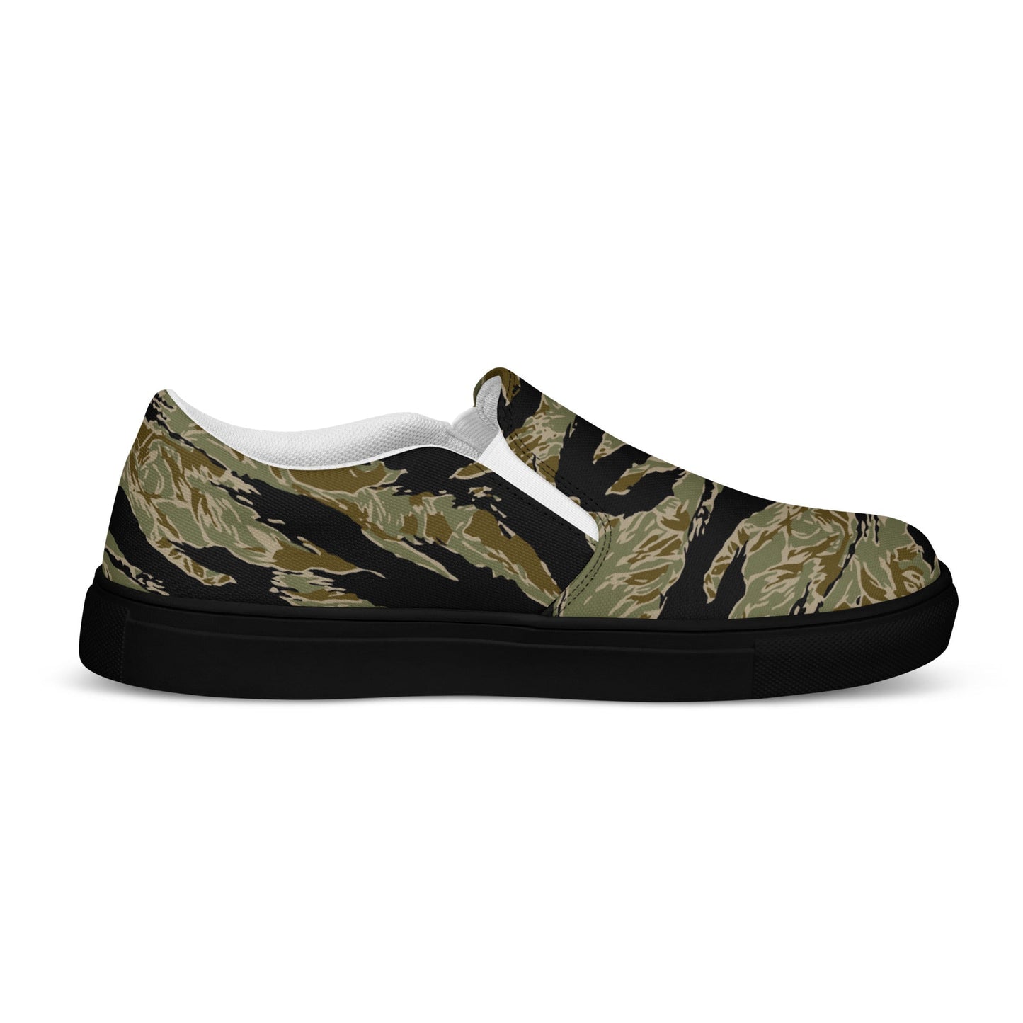 American Tiger Stripe Special Forces Advisor Sparse CAMO Mens Slip-On Canvas Shoes