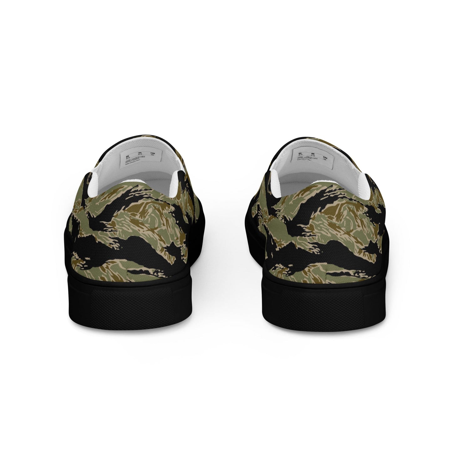 American Tiger Stripe Special Forces Advisor Sparse CAMO Mens Slip-On Canvas Shoes