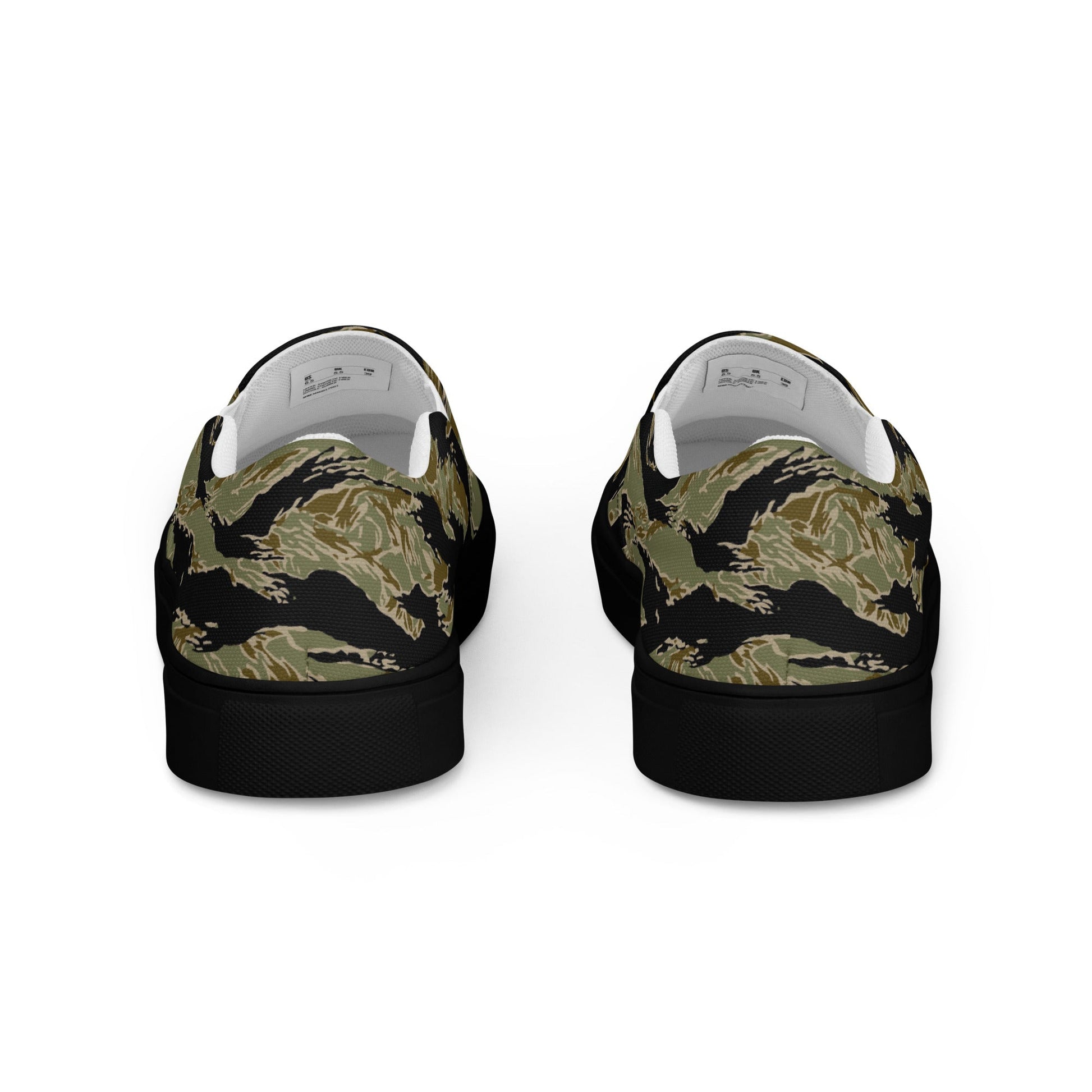 American Tiger Stripe Special Forces Advisor Sparse CAMO Mens Slip-On Canvas Shoes