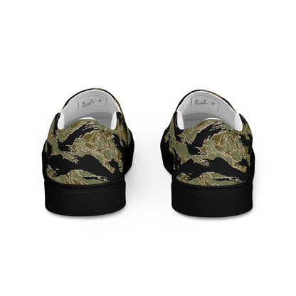 American Tiger Stripe Special Forces Advisor Sparse CAMO Mens Slip-On Canvas Shoes