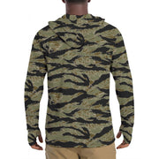 Tiger Stripe Special Forces Advisor Sparse CAMO Mens Sunscreen Sports Hoodie With Thumb Hol