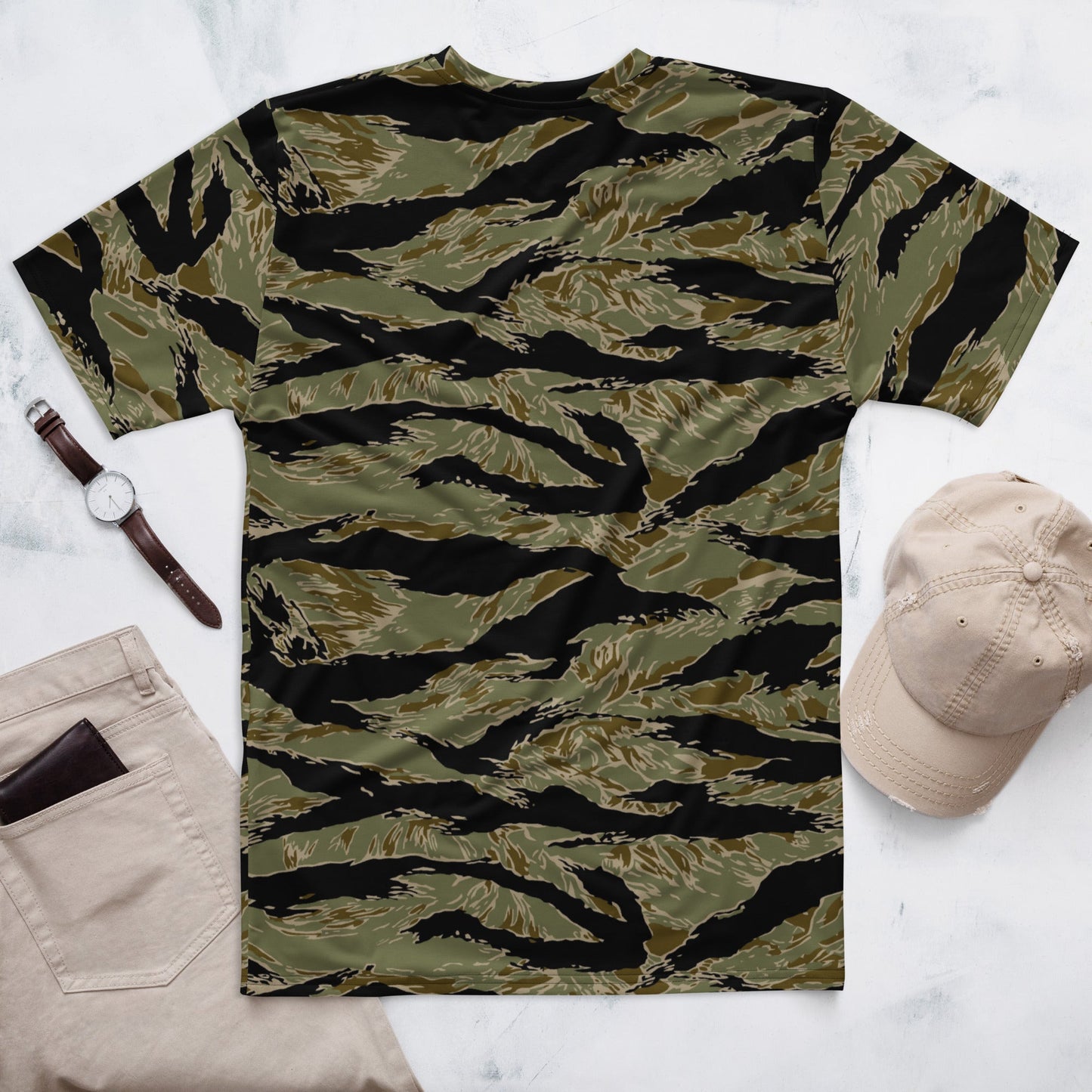 American Tiger Stripe Special Forces Advisor Sparse CAMO Mens T-Shirt
