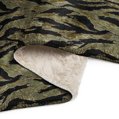 American Tiger Stripe Special Forces Advisor Sparse CAMO Sherpa blanket - Blanket