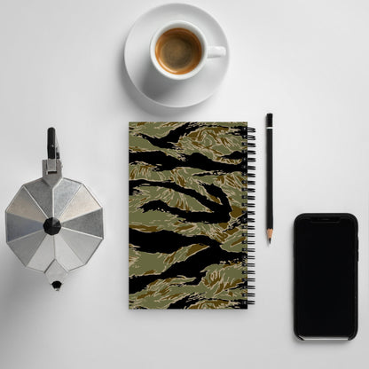 American Tiger Stripe Special Forces Advisor Sparse CAMO Spiral Notebook