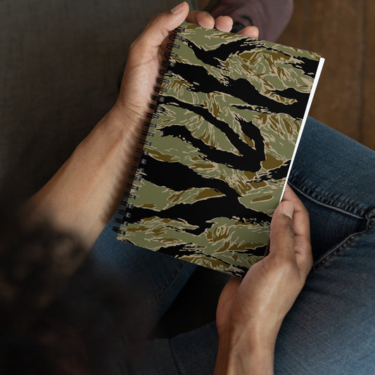 American Tiger Stripe Special Forces Advisor Sparse CAMO Spiral Notebook