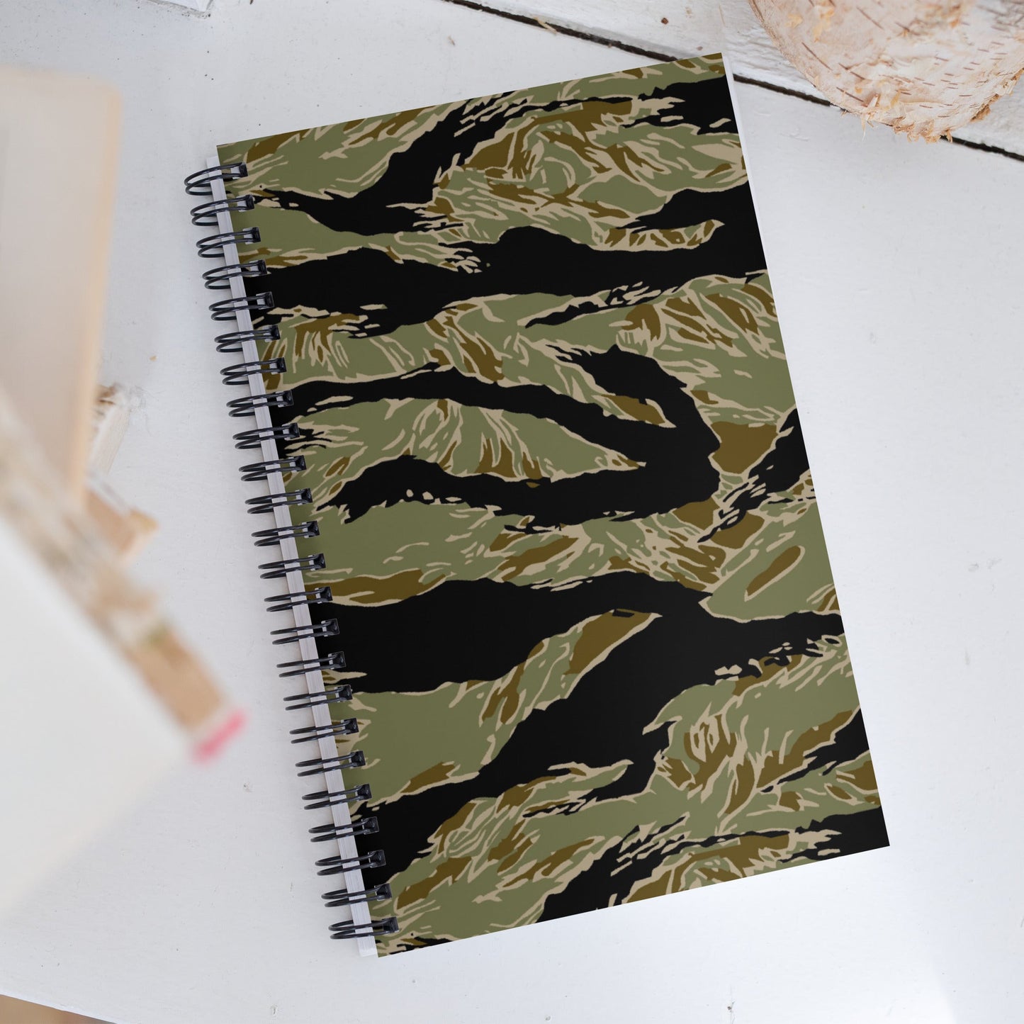 American Tiger Stripe Special Forces Advisor Sparse CAMO Spiral Notebook