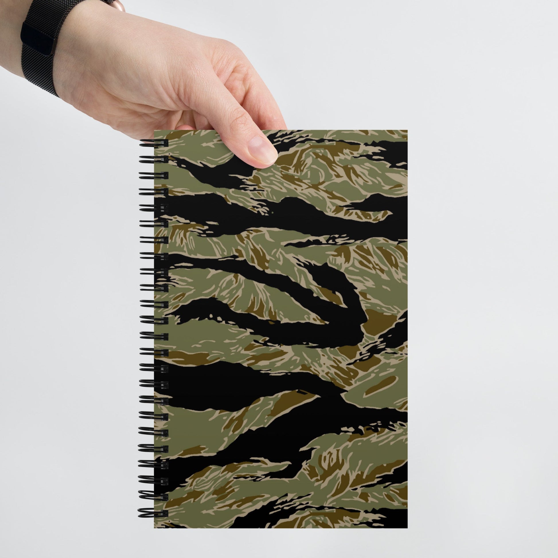 American Tiger Stripe Special Forces Advisor Sparse CAMO Spiral Notebook