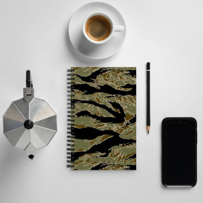 American Tiger Stripe Special Forces Advisor Sparse CAMO Spiral Notebook