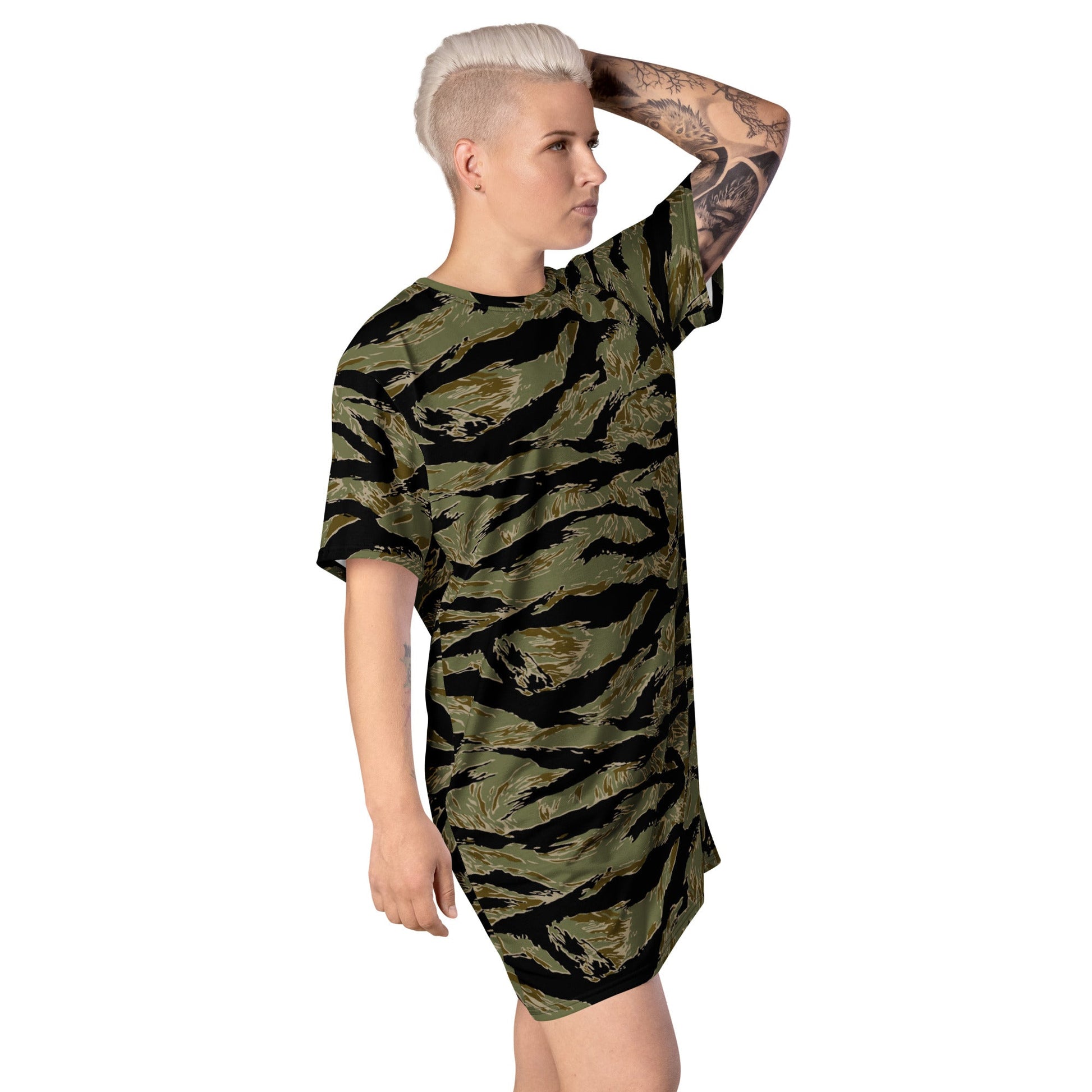 American Tiger Stripe Special Forces Advisor Sparse CAMO T-shirt dress - Womens T-Shirt Dresses