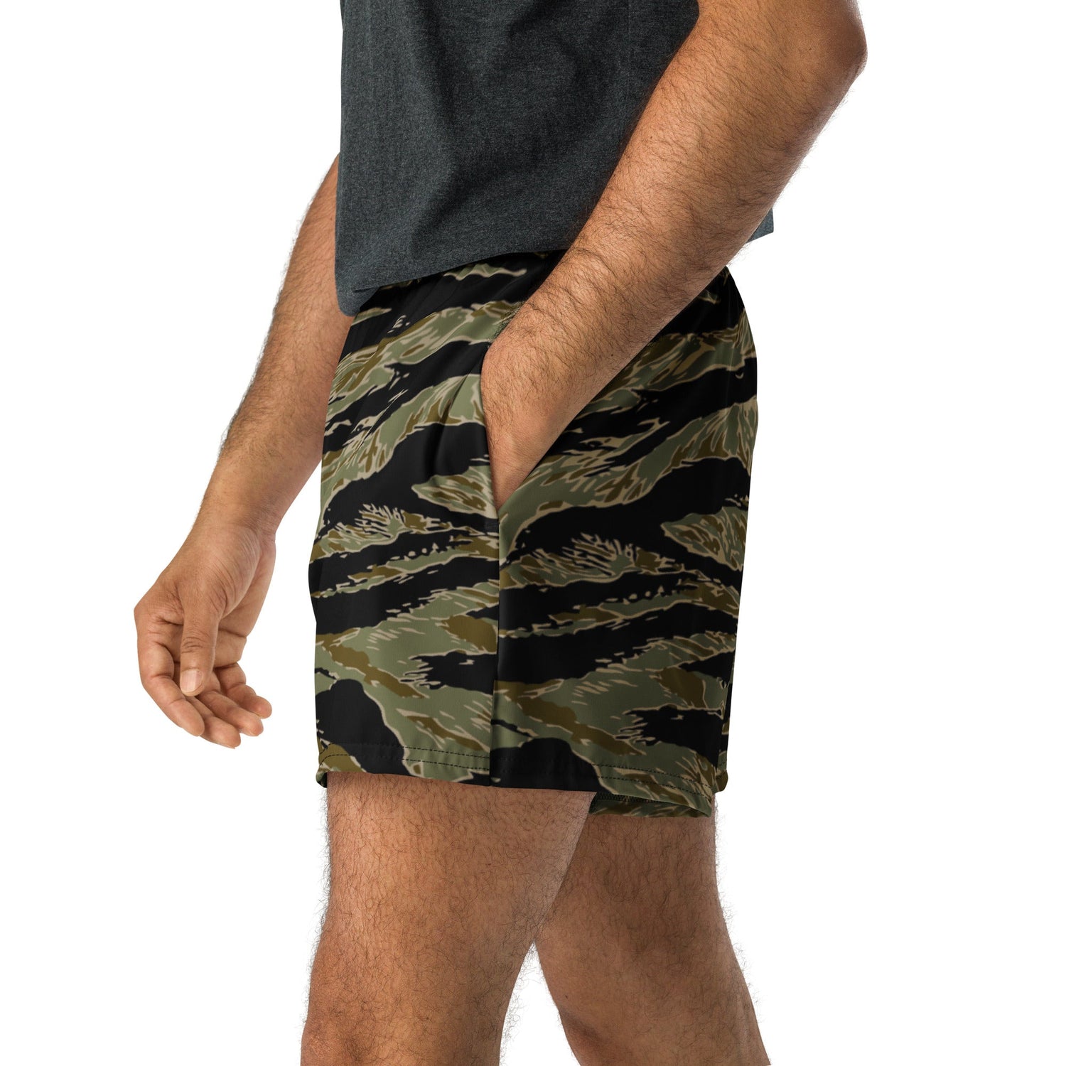 American Tiger Stripe Special Forces Advisor Sparse CAMO Unisex Athletic Shorts - XS