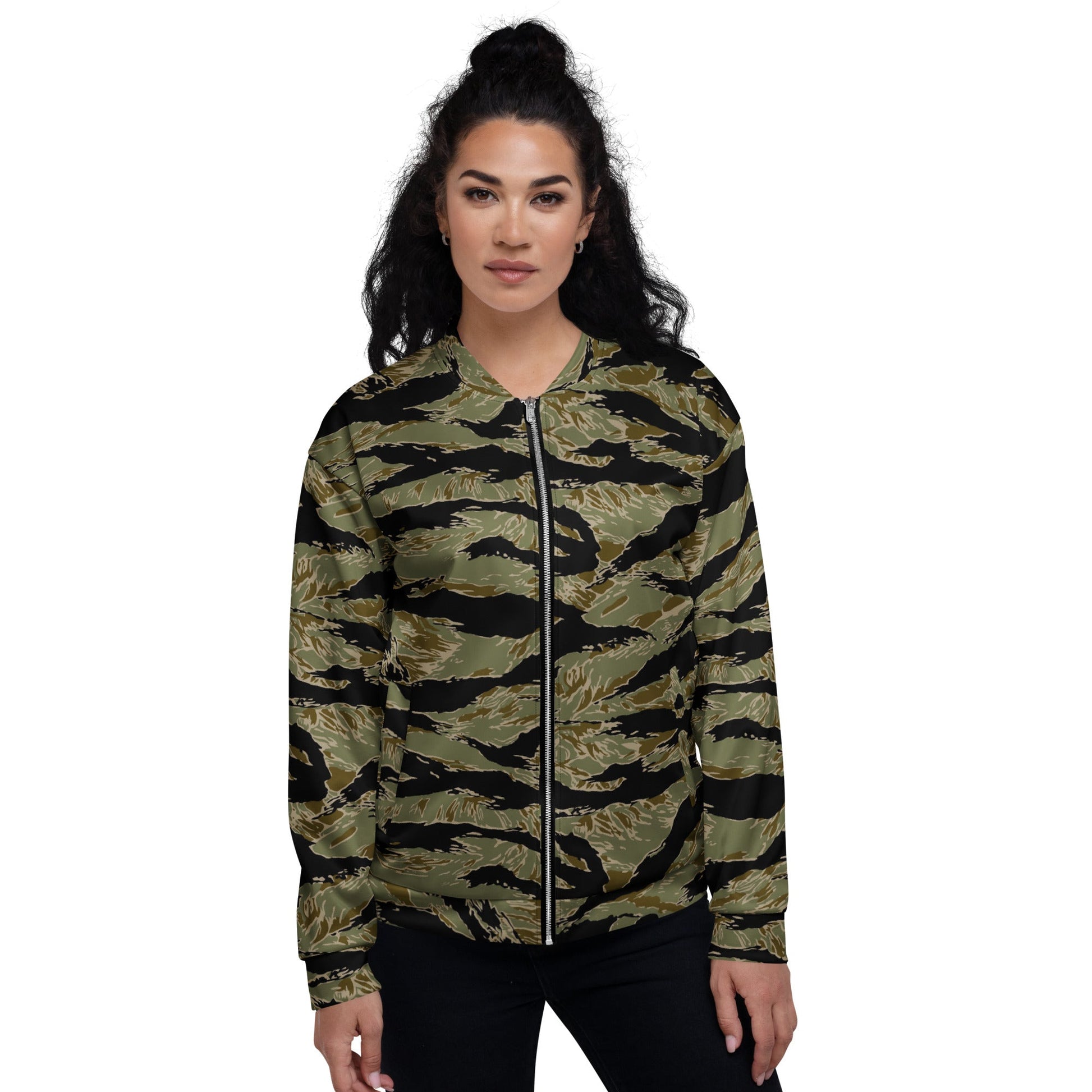 American Tiger Stripe Special Forces Advisor Sparse CAMO Unisex Bomber Jacket - Jackets