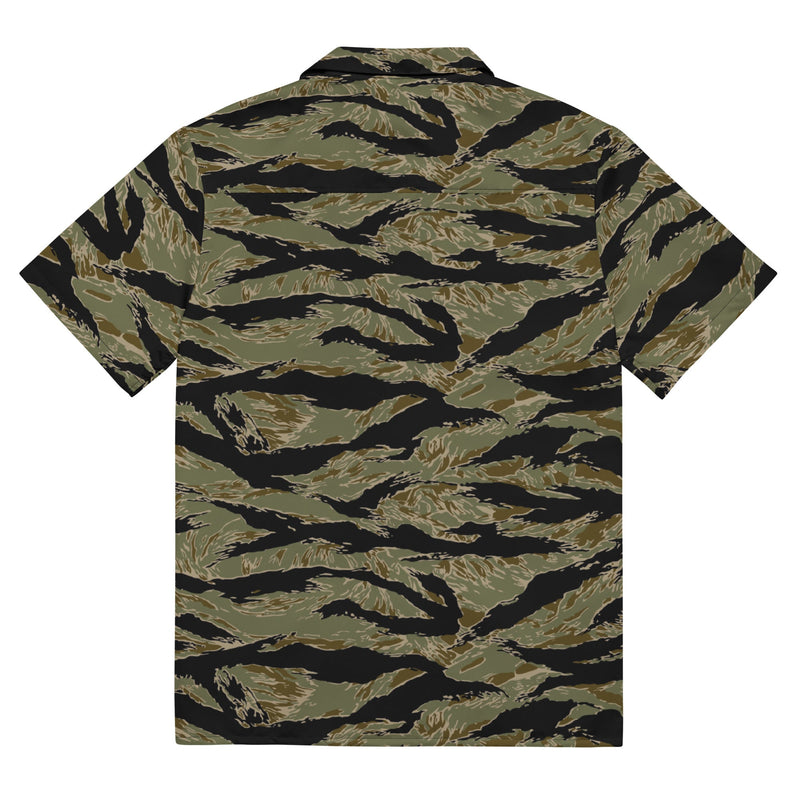 Tiger Stripe Special Forces Advisor Sparse CAMO Unisex Short-Sleeve Button Shirt - Button-Up