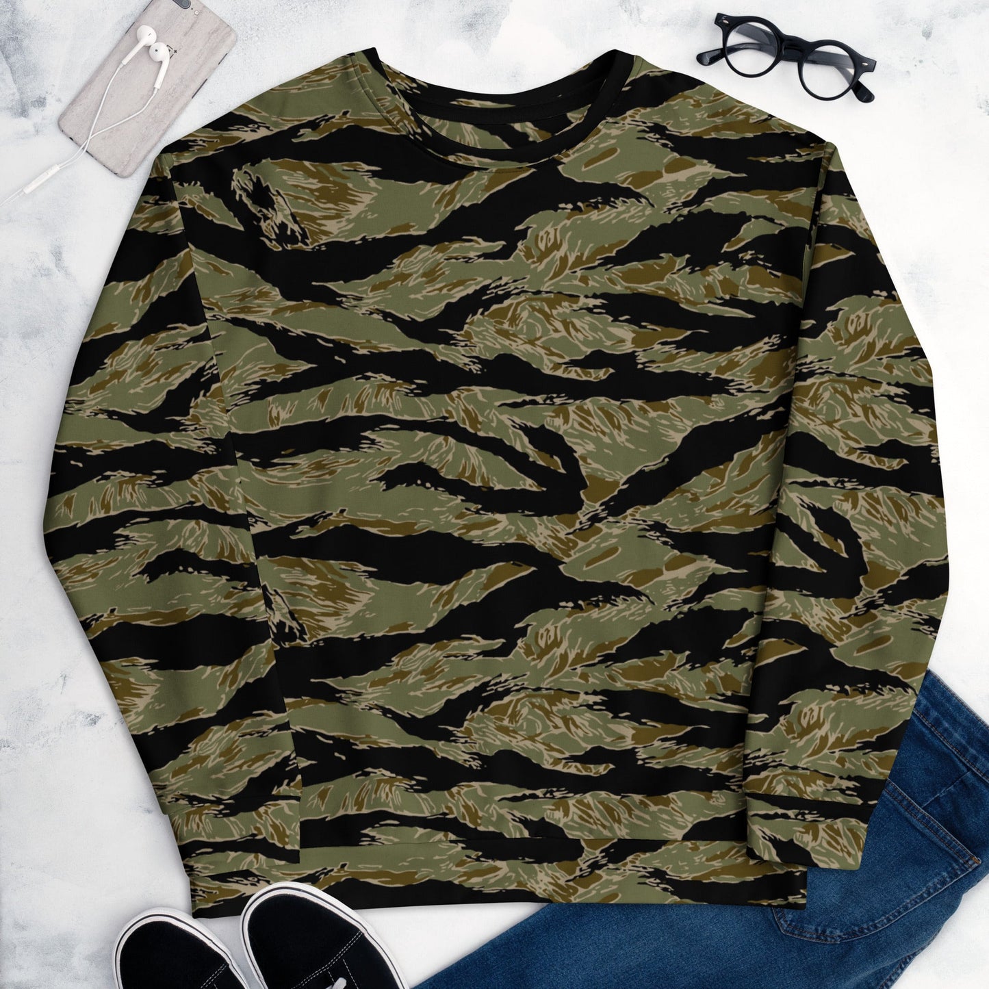 American Tiger Stripe Special Forces Advisor Sparse CAMO Unisex Sweatshirt